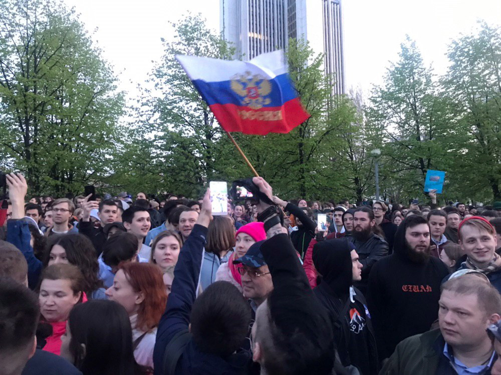 Протест против строительства храма на месте сквера в Екатеринбурге. Фото TASS/Scanpix/LETA