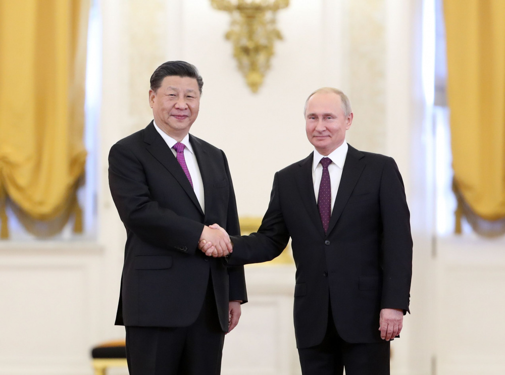 Си Цзиньпин и Владимир Путин. Фото Xinhua/Scanpix/LETA