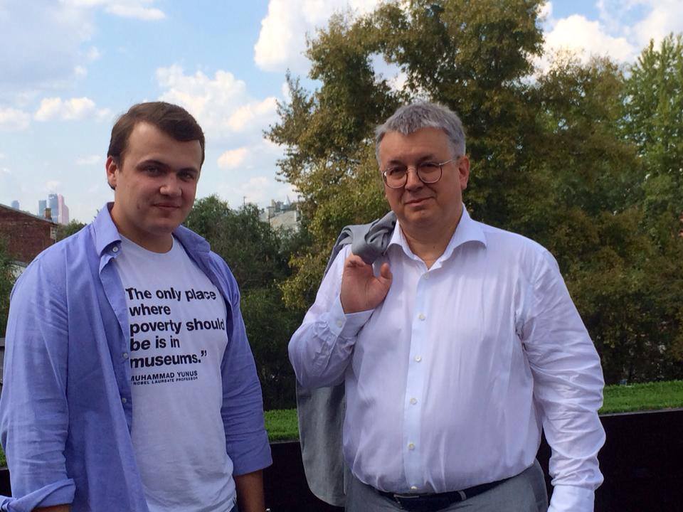 Ярослав Кузьминов (справа). Фото с его страницы в Facebook