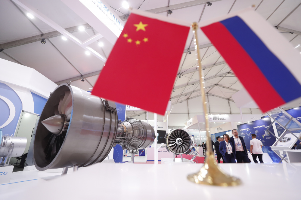 Китайский павильон на международной выставке МАКС-2019 в Жуковском. Фото: MAXIM SHIPENKOV / TASS / Scanpix / Leta