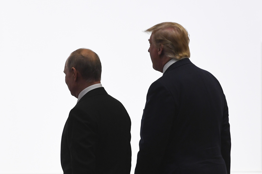 Владимир Путин и Дональд Трамп. Фото: LUKAS COCH / TASS / Scanpix / Leta