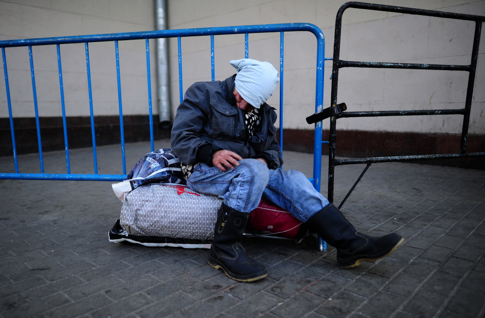 Бездомный. Фото TASS/ Scanpix/Leta
