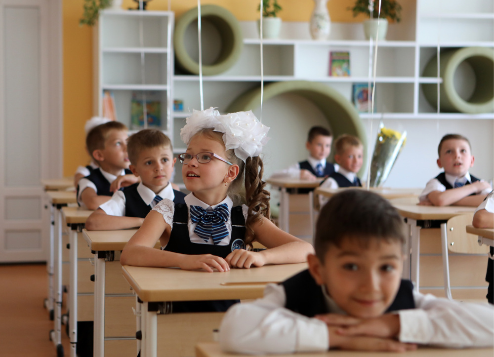 Российские школьники. Фото: Kristina Brazhnikova / TASS / Scanpix / Leta