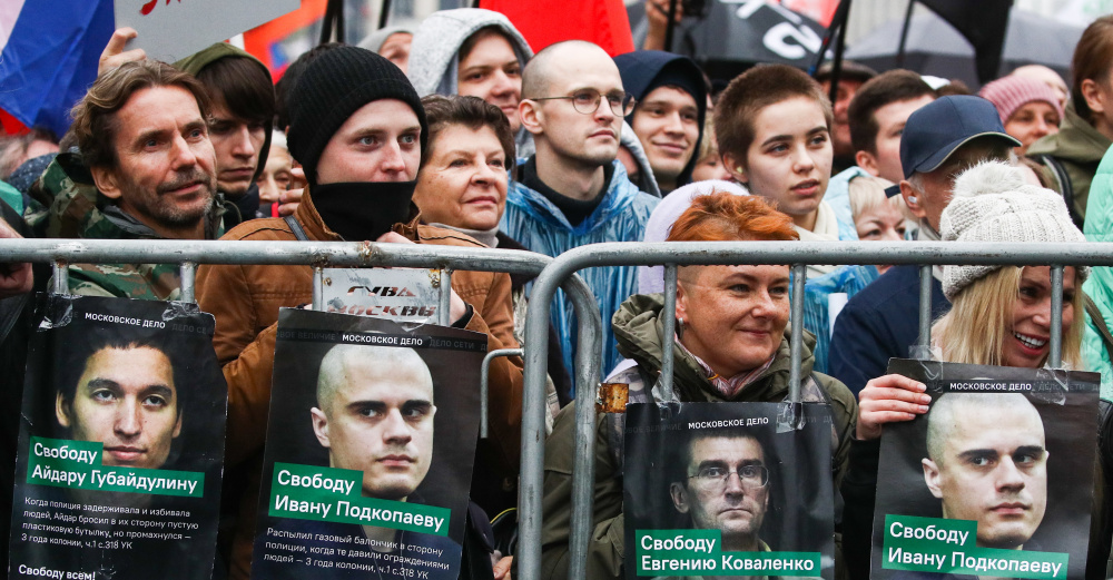 Митинг в поддержку политзаключенных. Фото: Sergei Bobylev / TASS / Scanpix / Leta
