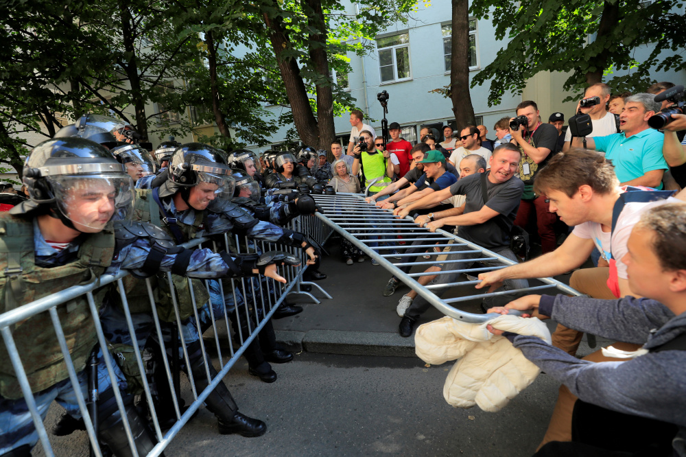 Акция протеста в Москве, июль 2019 г. Фото: Tatyana Makeyeva / TASS / Scanpix / Leta