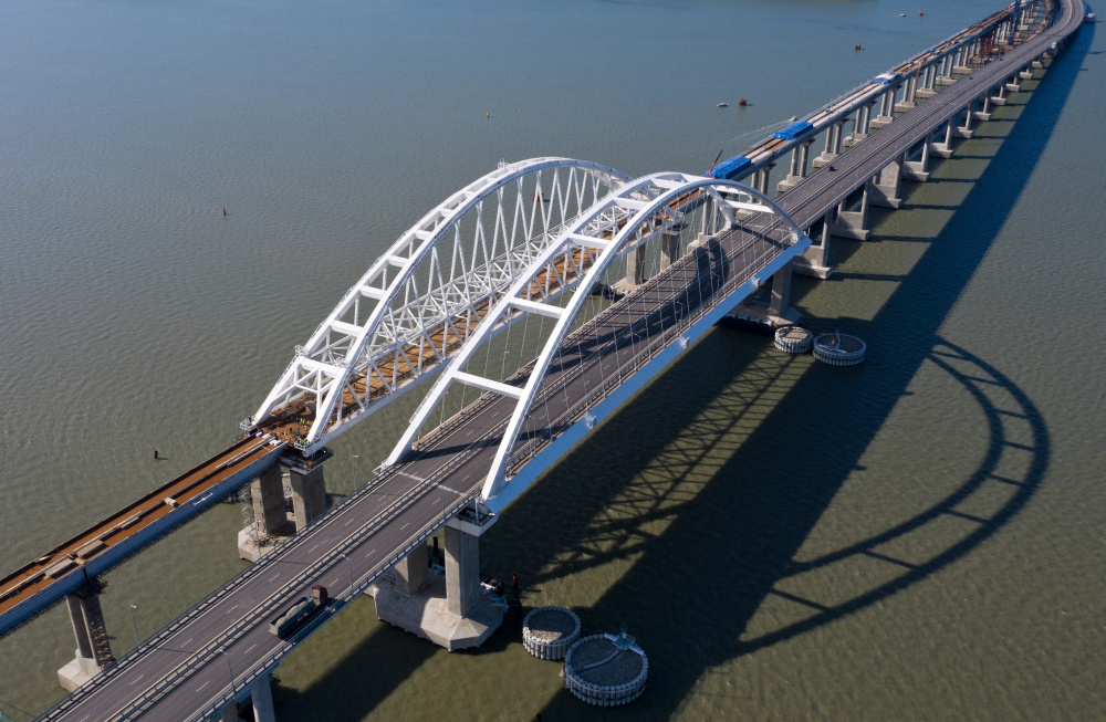 Строительство моста через Керченский пролив. Фото: Sergei Malgavko / TASS / Scanpix / Leta