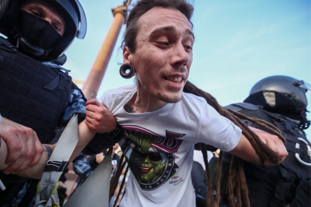 Акция протеста в Москве, июль 2019 г. Фото: Sergei Bobylev / TASS / Scanpix / Leta
