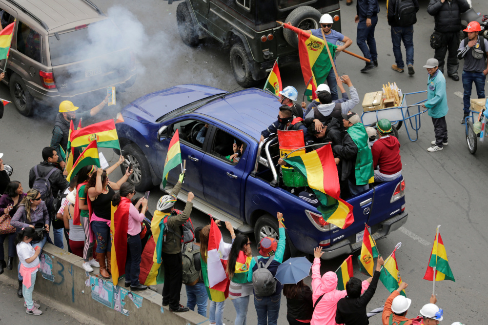 Протесты против Эво Моралеса в Ла-Пасе. Фото: DAVID MERCADO / TASS / Scanpix / Leta