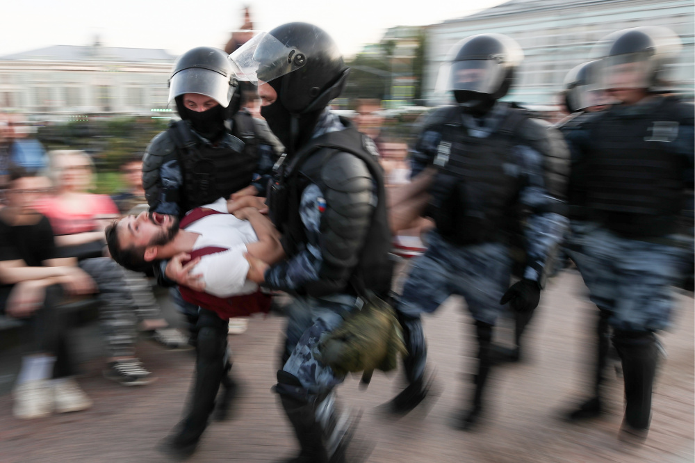 Акция протеста 27 июля 2019 г. в Москве. Фото: Valery Sharifulin / TASS / Scanpix / Leta