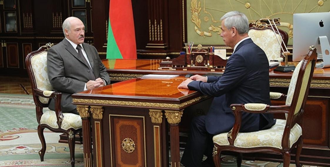 Александр Лукашенко и Владимир Андрейченко. Фото: president.gov.by
