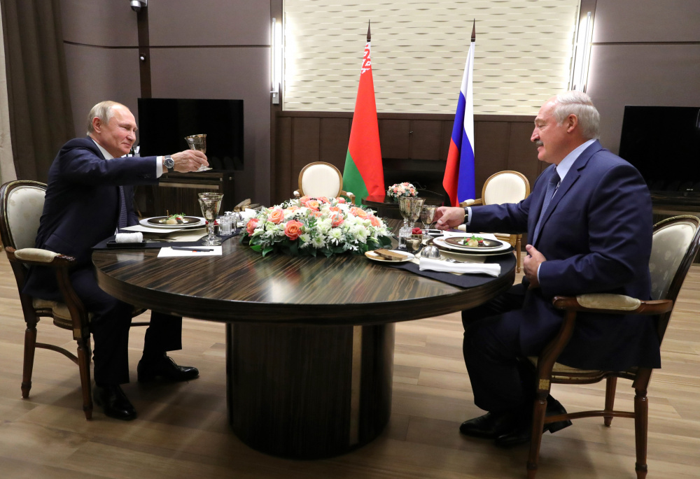 Владимир Путин и Александр Лукашенко. Фото: Mikhail Klimentyev / TASS / Scanpix / Leta