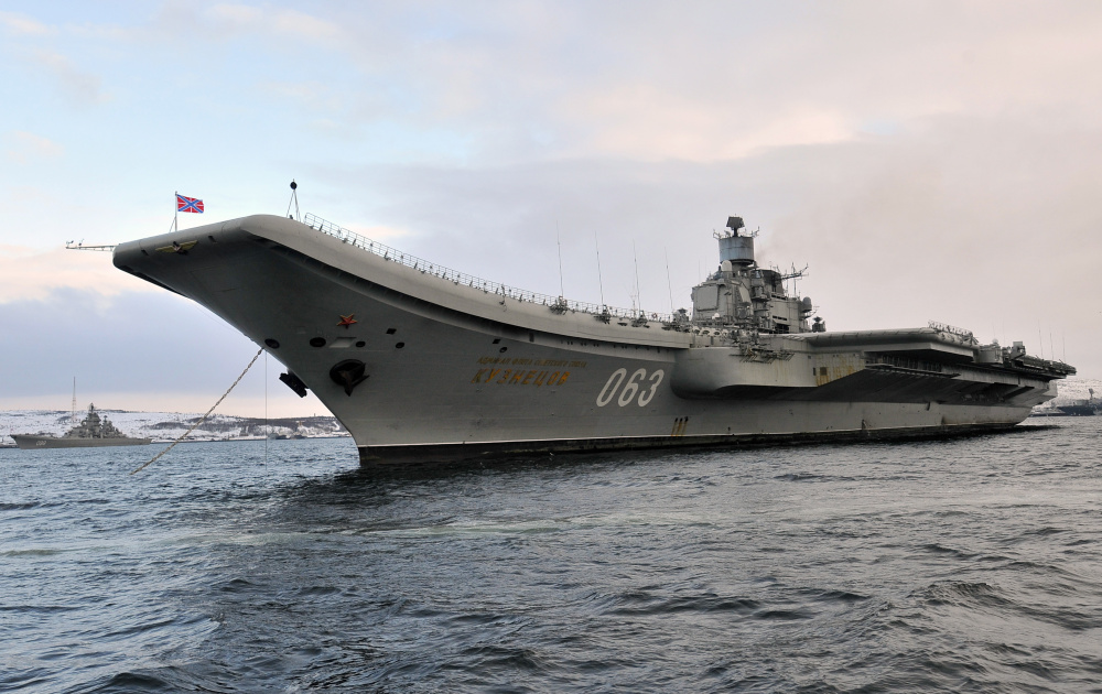Крейсер "Адмирал Кузнецов". Фото: Lev Fedoseyev / TASS / Scanpix / Leta