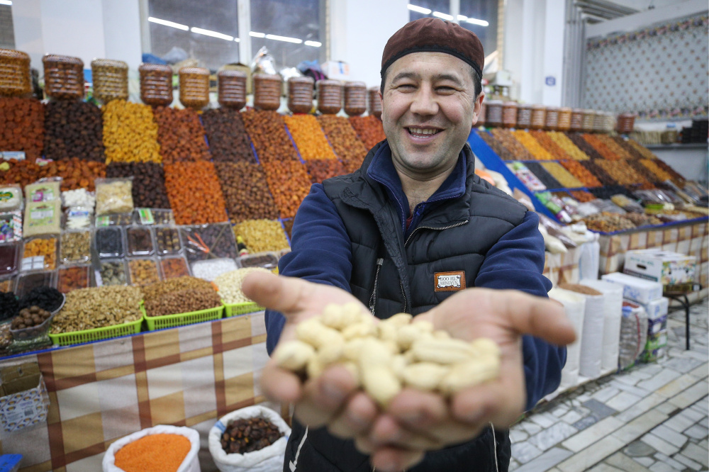 Продавец на центральном рынке в Казани. Фото: Yegor Aleyev / TASS / Scanpix / Leta