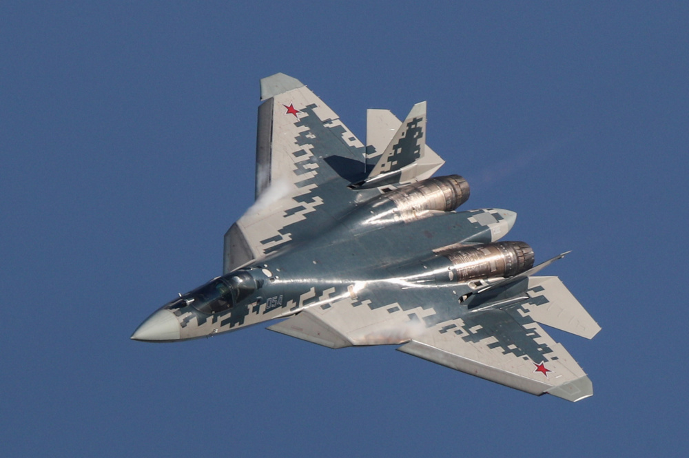 Истребитель пятого поколения Су-57. Фото TASS/Scanpix/Leta