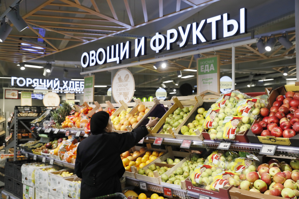 Московский супермаркет. Фото: Sergei Savostyanov / TASS / Scanpix / Leta