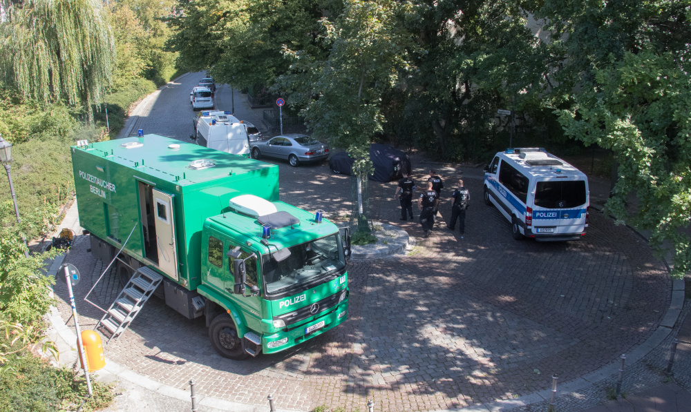 На месте преступления в берлинском парке, 23 августа 2019 г. Фото: Olaf Wagner via www.imago-images.de / TASS / Scanpix / Leta