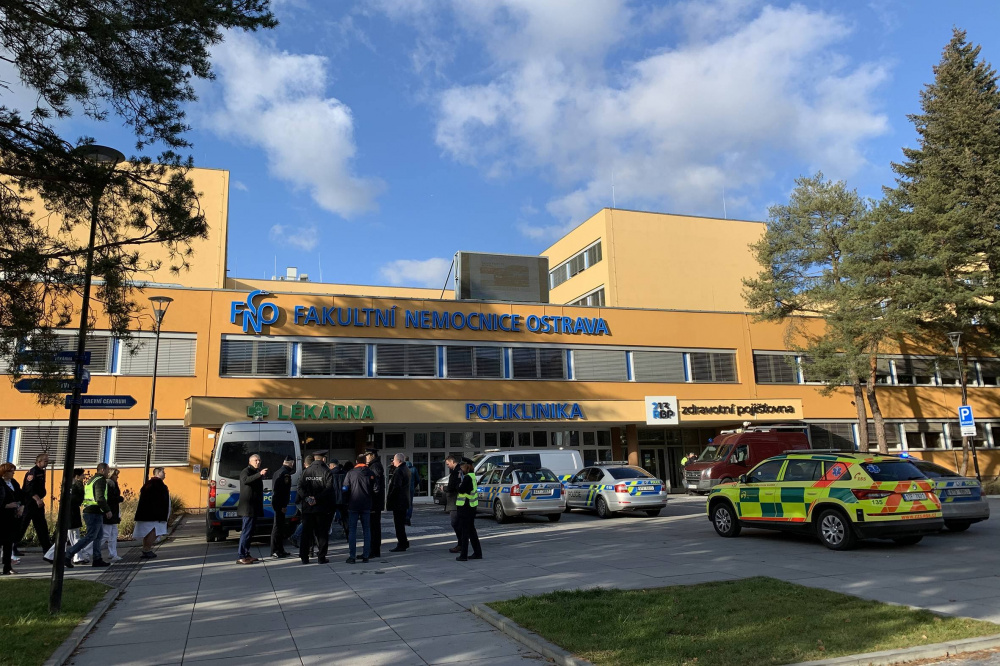 Больница чешской Остравы, где были убиты шесть человек. Фото Pawel Jedrusik / EDYTOR.net/NEWSPIX.PL/Scanpix/Leta