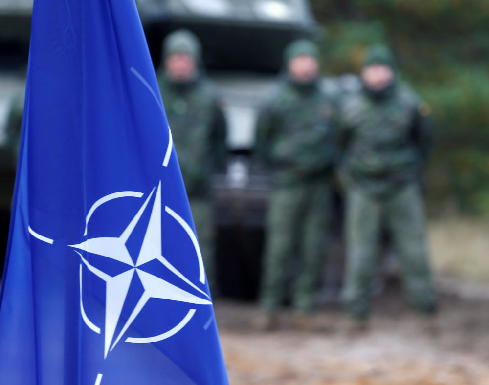 Флаг НАТО. Фото REUTERS/Scanpix/Leta