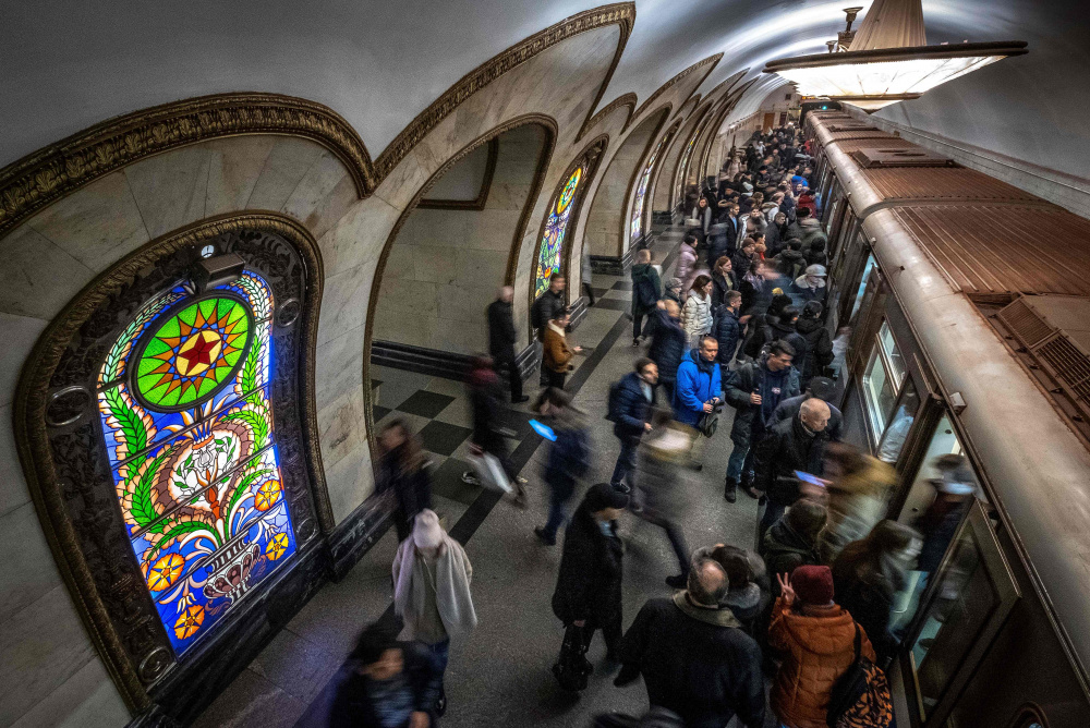 Станция метро в Москве. Фото: YURI KADOBNOV / TASS / Scanpix / Leta