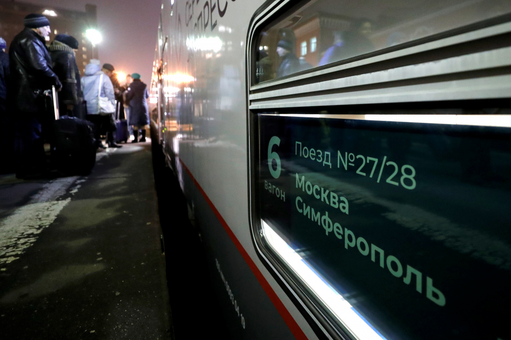 Поезд Москва-Симферополь. Фото: Mikhail Japaridze / TASS / Scanpix / Leta