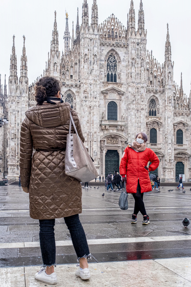 Туристы на площади Пьяццо Дуомо в Милане. Фото Passaro/Fotogramma/Ropi via ZUMA Press/Scanpix/LETA