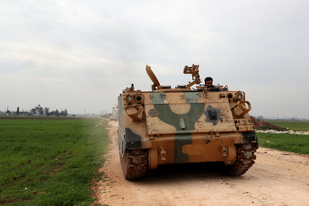 Сирийские подразделения, поддерживаемые Турцией, в провинции Идлиб. Фото Photo by Omar HAJ KADOUR / AFP/Scanpix/LETA