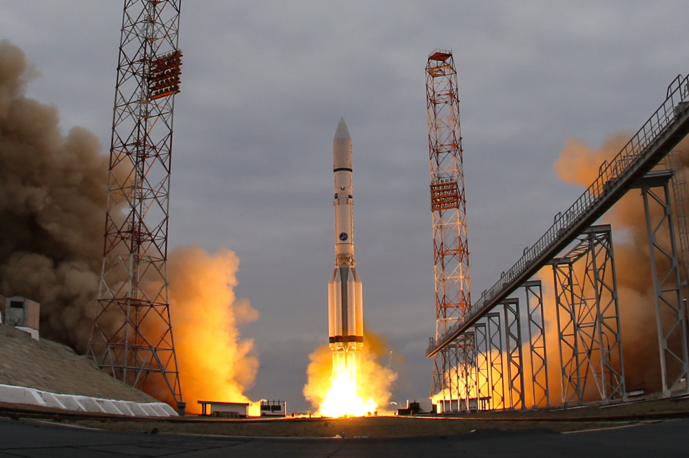 Запуск ракеты "Протон-М" с Байконура. Фото: Sergei Savostyanov / TASS / Scanpix / Leta