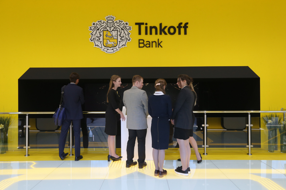 Tinkoff банк на Международном экономическом форуме в 2018 г. Фото: Alexander Demianchuk / TASS / Scanpix / Leta