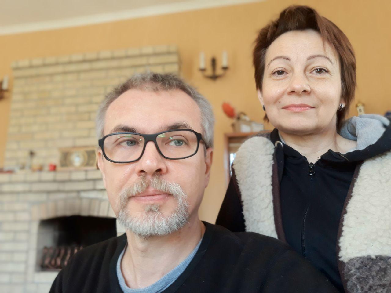 Елена Лазарева и Андрей Кочмурадов, апрель 2020 года. Фото Spektr.Press