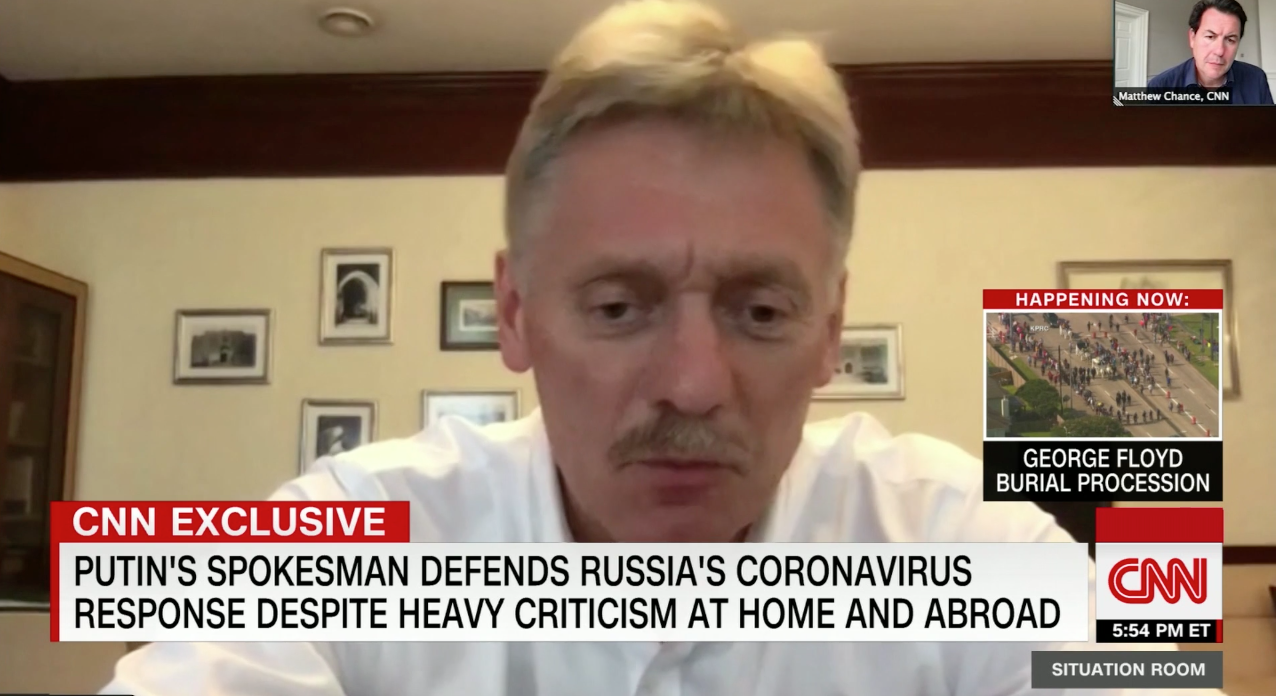Дмитрий Песков в эфире CNN