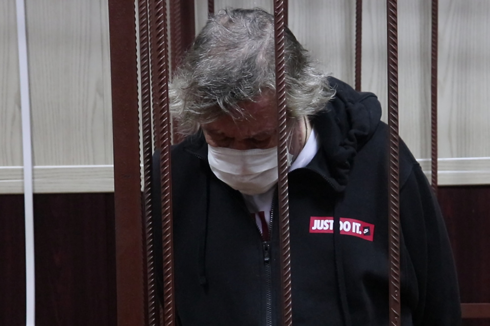 Актер Михаил Ефремов  в суде. Фото: пресс-служба Таганского суда Москвы/Scanpix