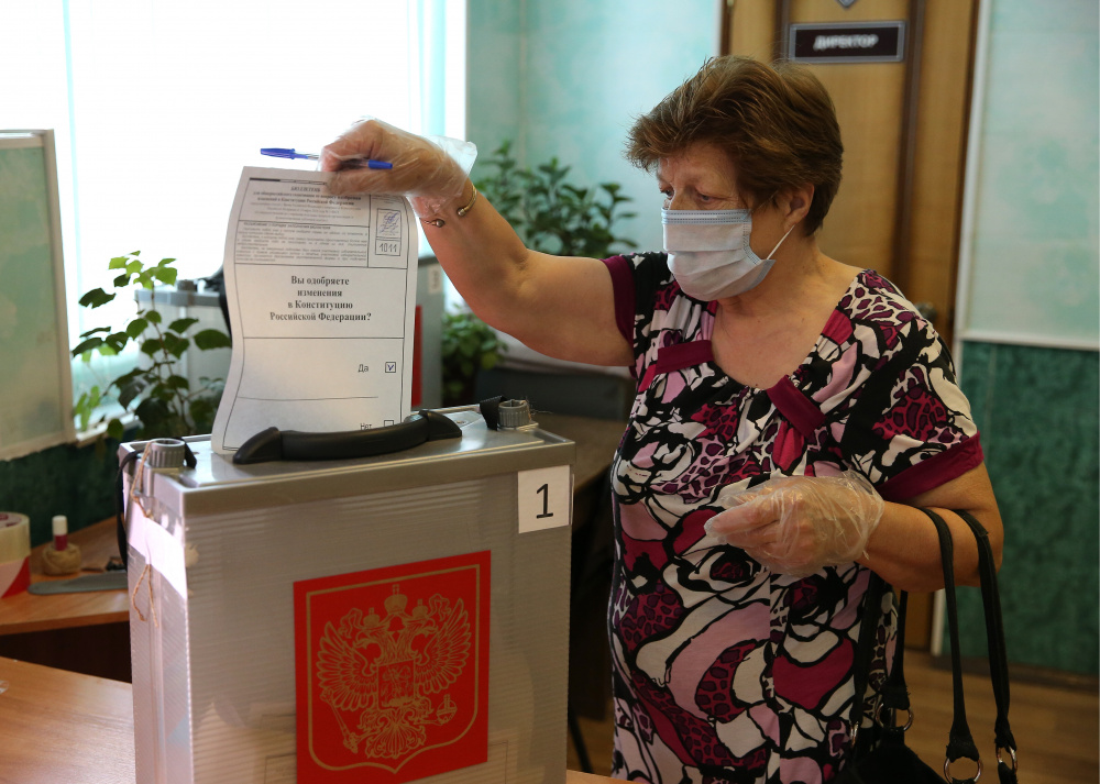 Избирательный участок в Рязани. Фото Alexander Ryumin / TASS / Scanpix / Leta