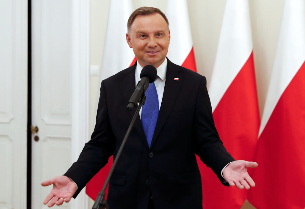Президент Польши Анджей Дуда. Фото REUTERS/Scanpix/Leta