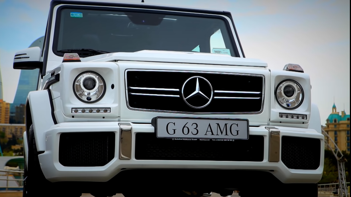 Mercedes-Benz G-63 AMG. Скриншот видео YouTube-канала Ilkin Hasani.
