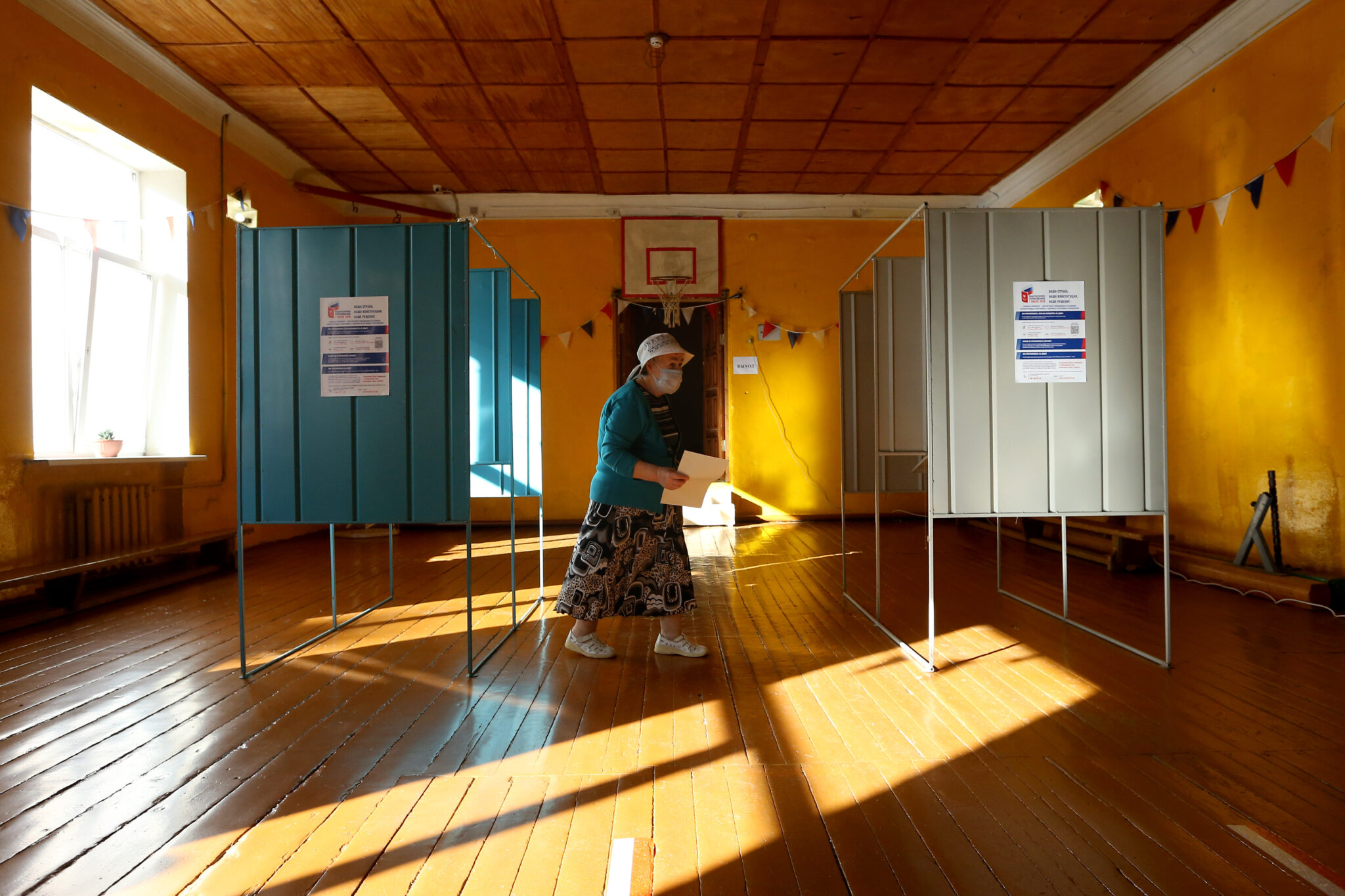 Голосование по поправкам к Конституции в России, июнь 2020-го. Фото Alexander Ryumin/TASS/Scanpix/Leta