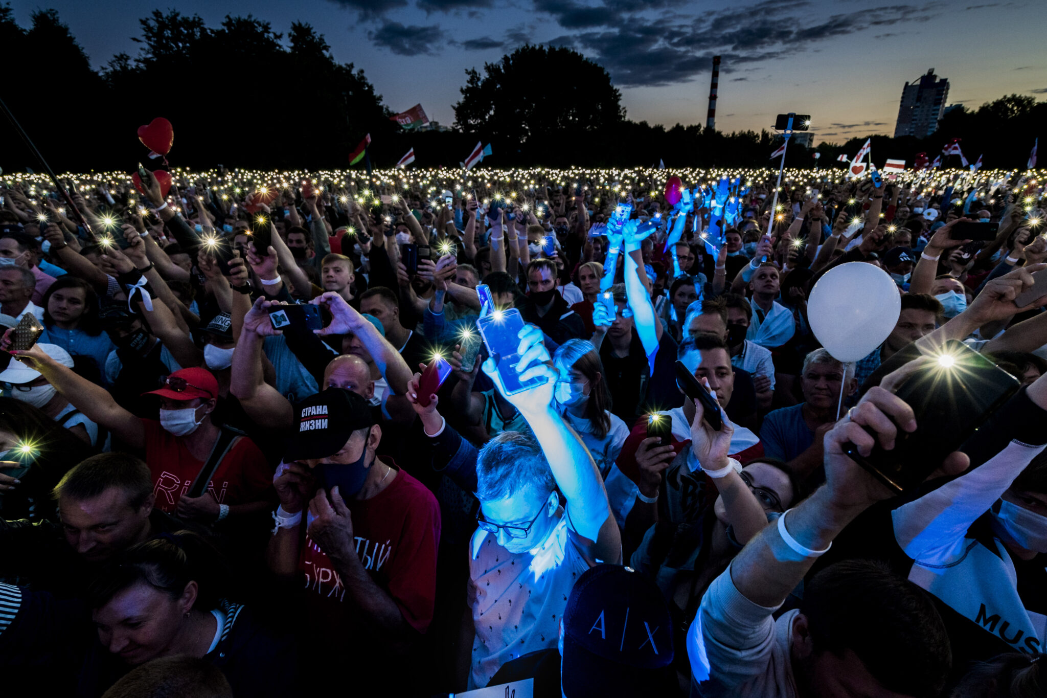 Митинг в Минске 30 июля 2020 года. Фото Celestino Arce Lavin/ZUMA/Scanpix/Leta