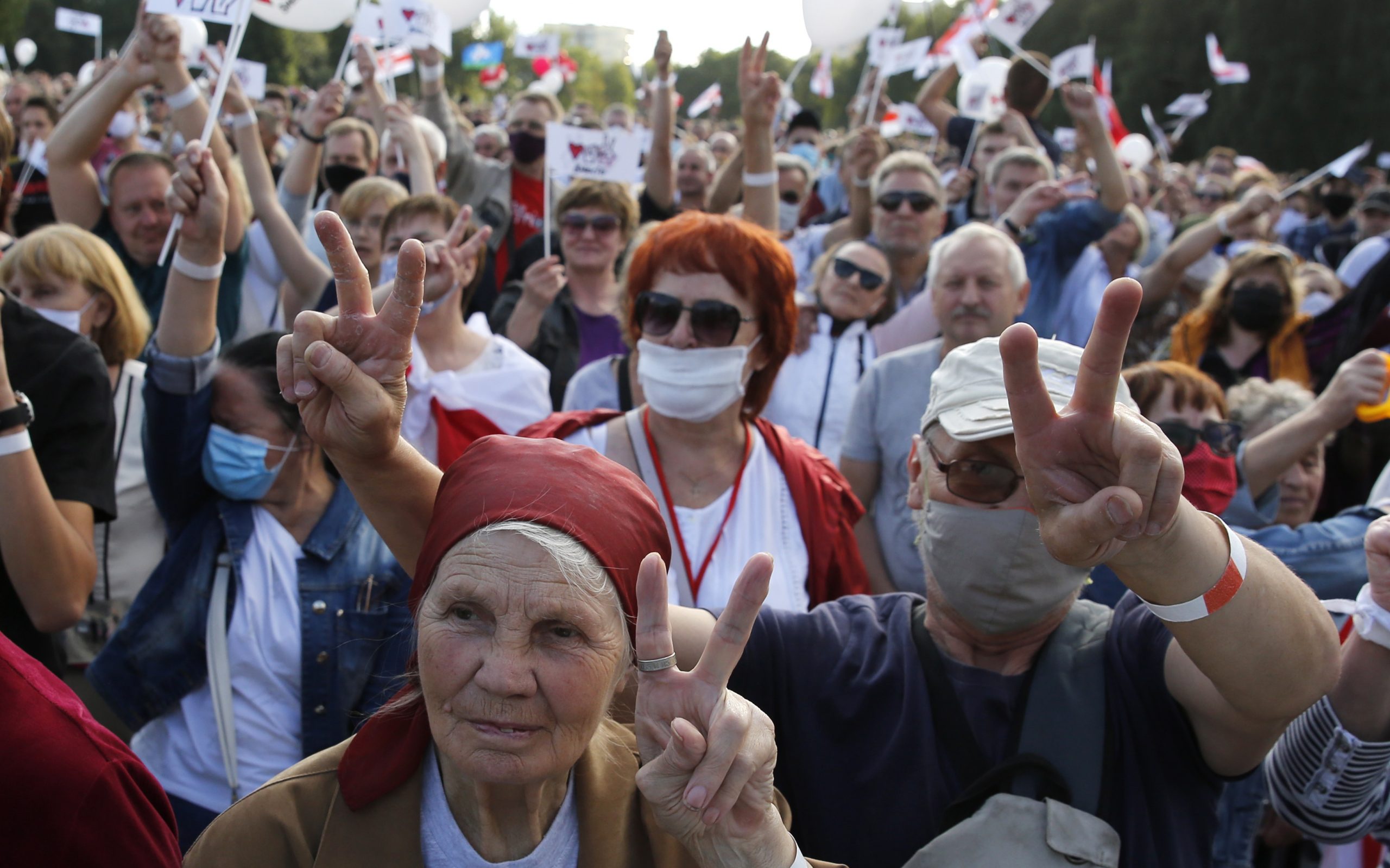 Митинг в Минске, 30 июля 2020-го года. Фото ATYANA ZENKOVICH/EPA/Scanpix/Leta