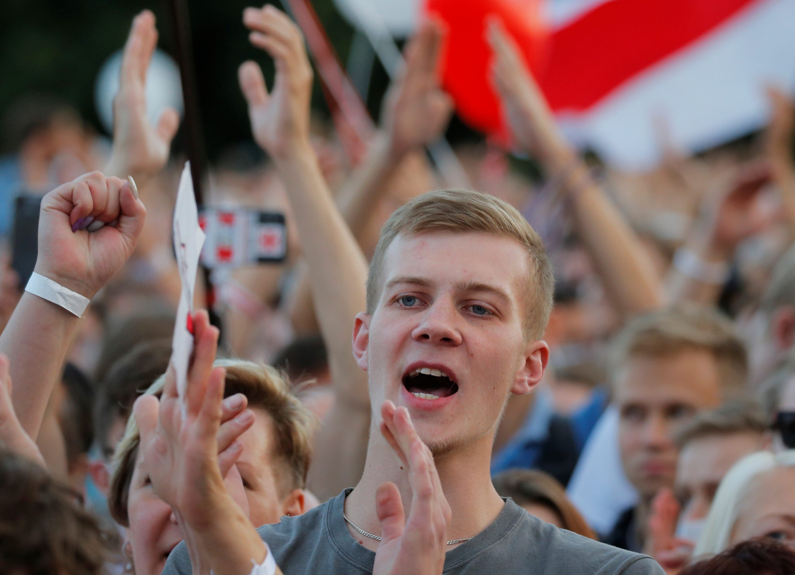 Митинг в Минске 30 июля 2020-го года. Фото Vasily Fedosenko/Reuters/Scanpix/Leta