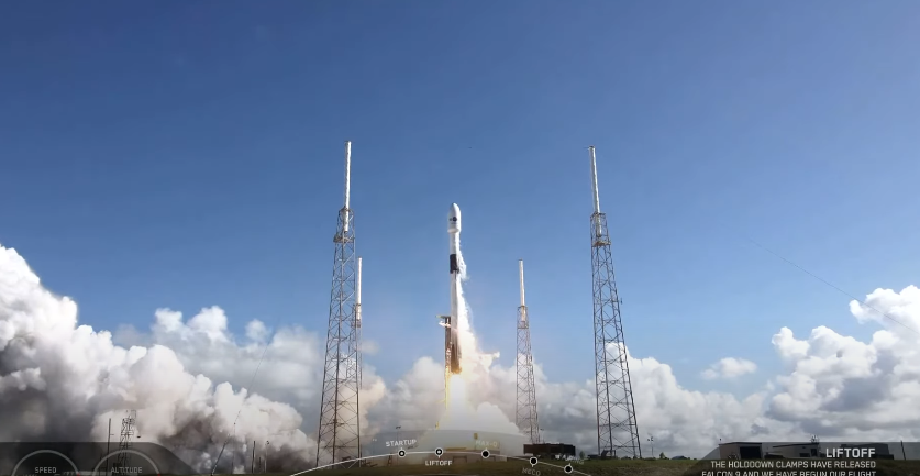 Кадр из видео SpaceX