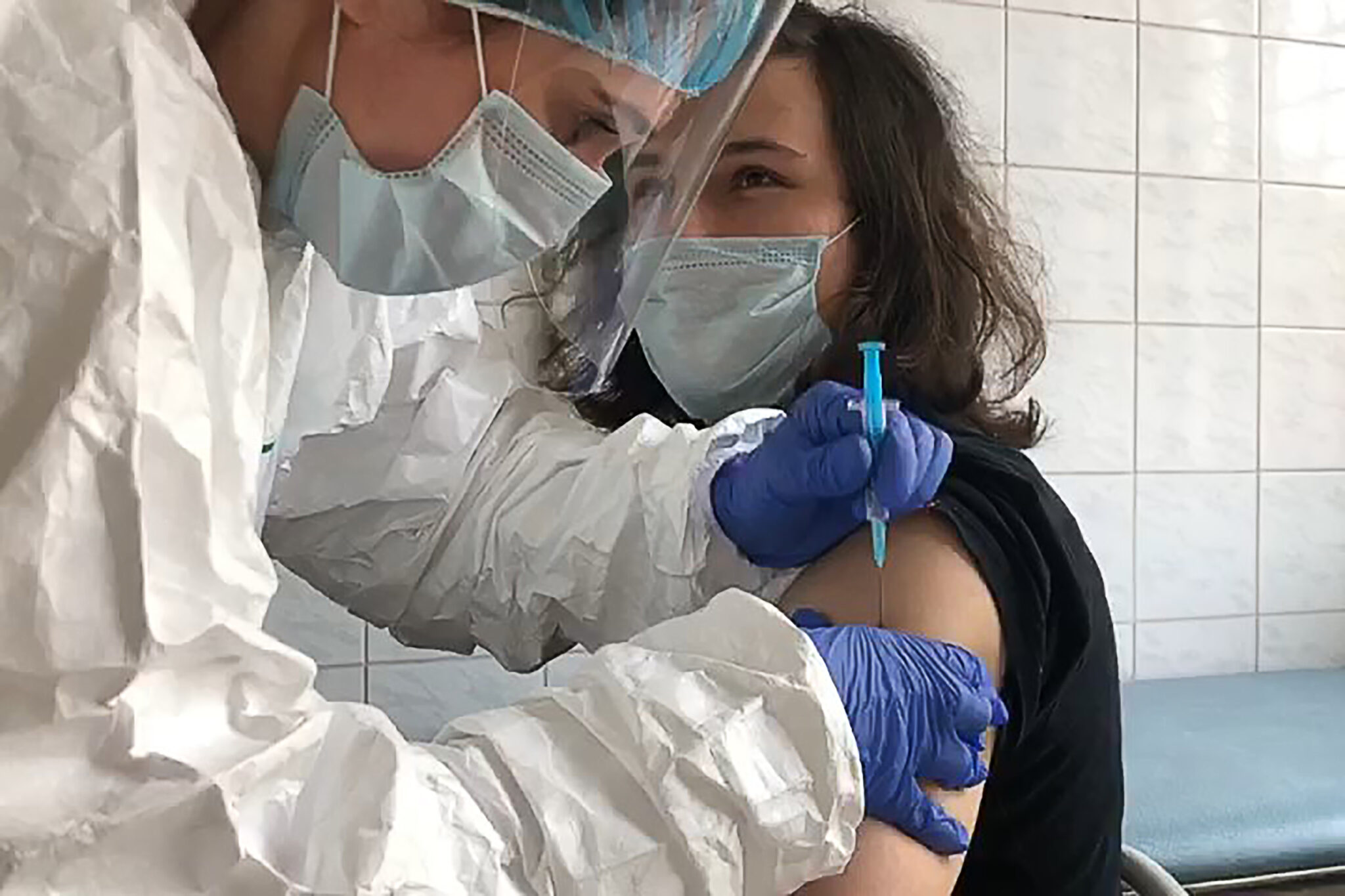 Испытание вакцины от Covid-19 на добровольцах. Фото Sechenov Medical University Press Office/TASS/Scanpix/Leta