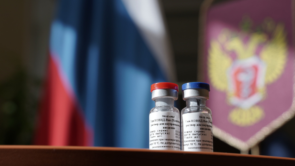 Российская вакцина от Covid-19. Фото EPA/MINZDRAV / Scanpix/Leta