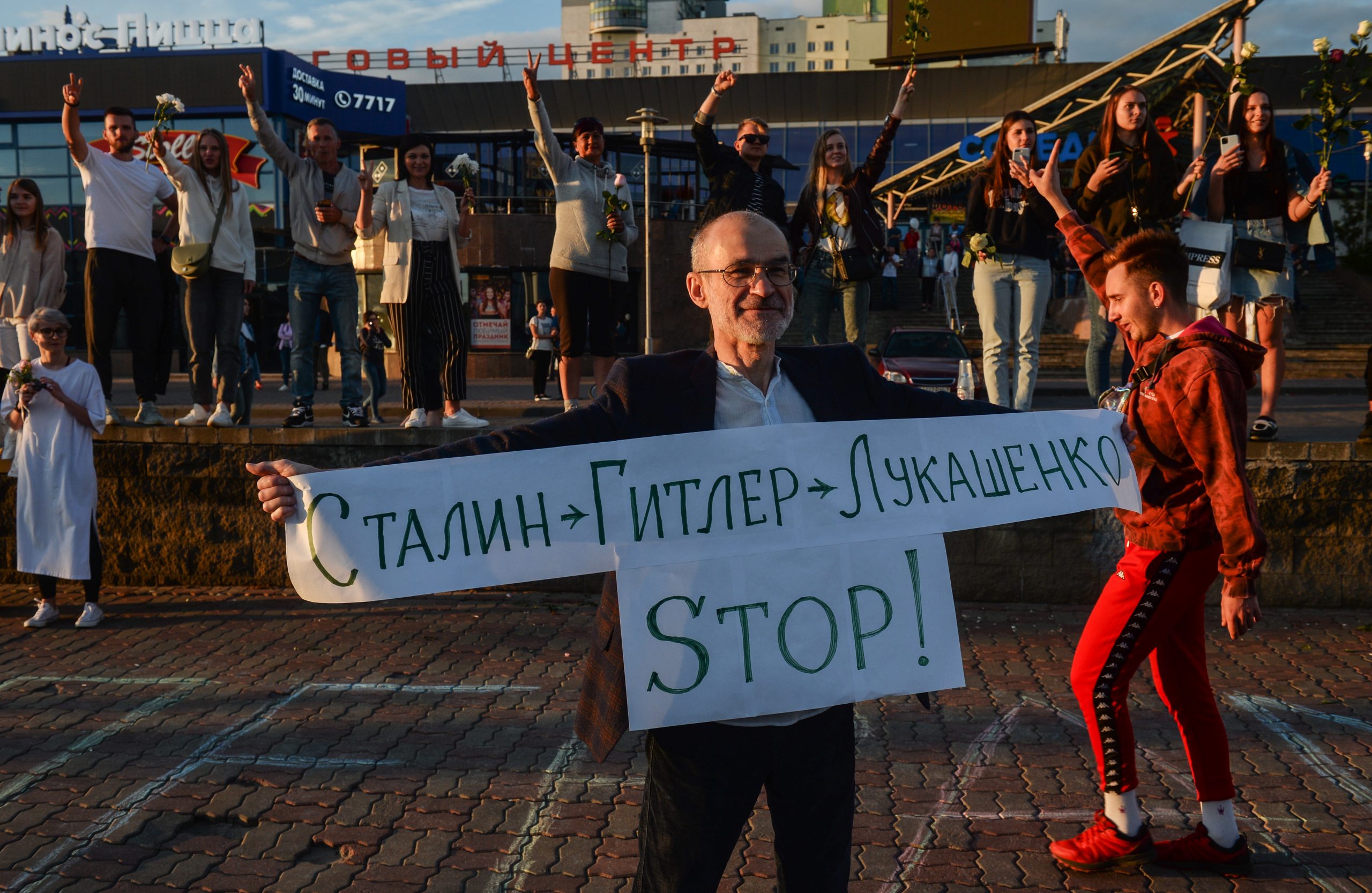 Протесты в Минске 13 августа 2020 г. Фото YAUHEN YERCHAK / TASS / Scanpix / Leta