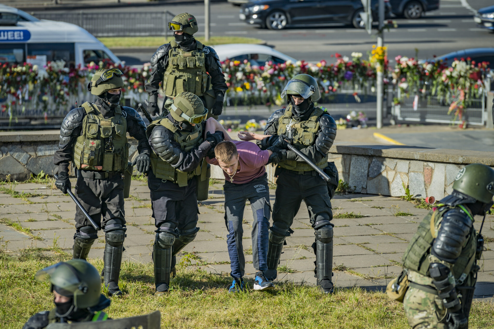 Задержание протестующего 11 августа 2020 г. в Минске. Фото Celestino Arce Lavin / TASS / Scanpix / Leta
