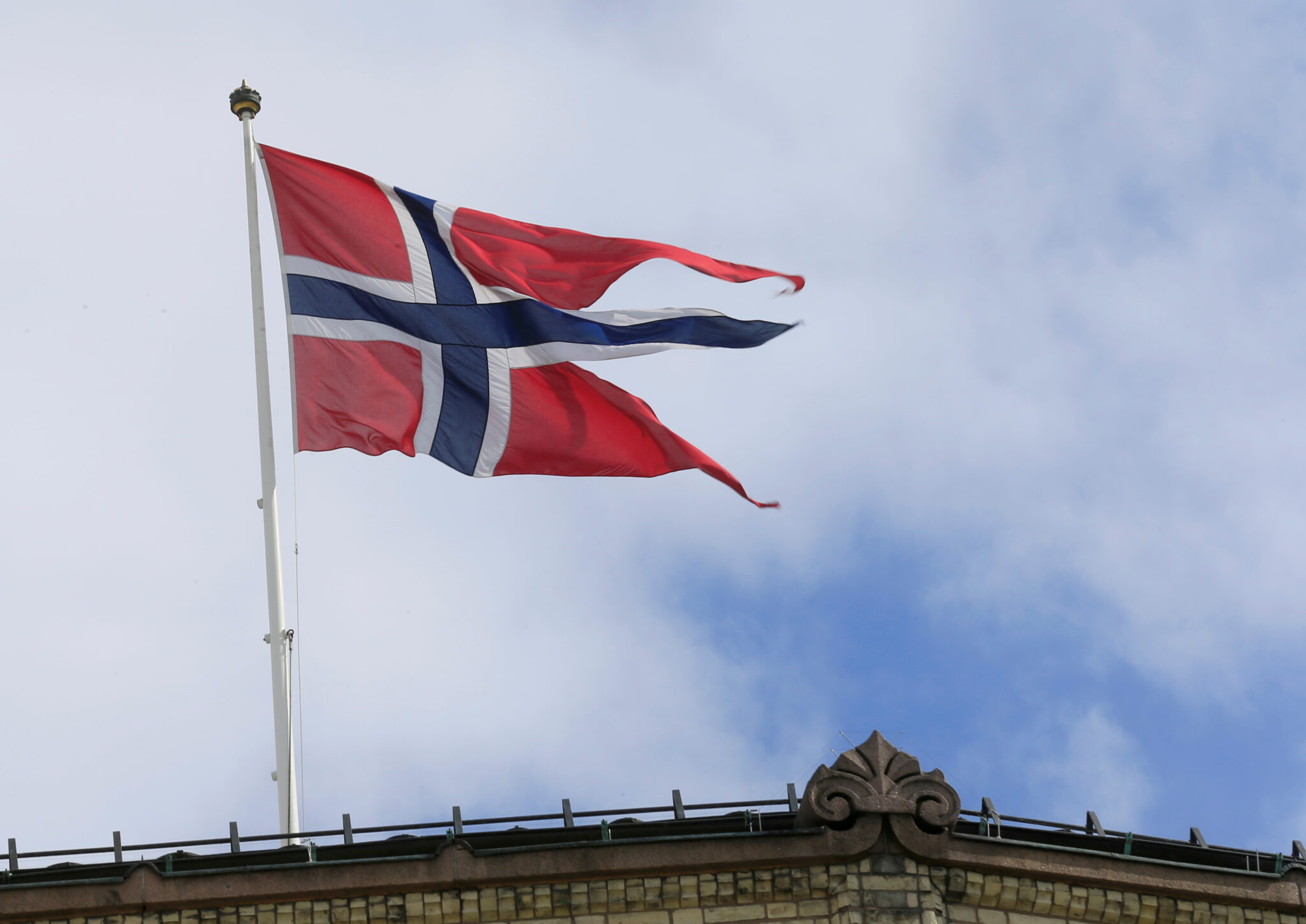 Флаг Норвегии. Фото REUTERS/Ints Kalnins/Scanpix/Leta