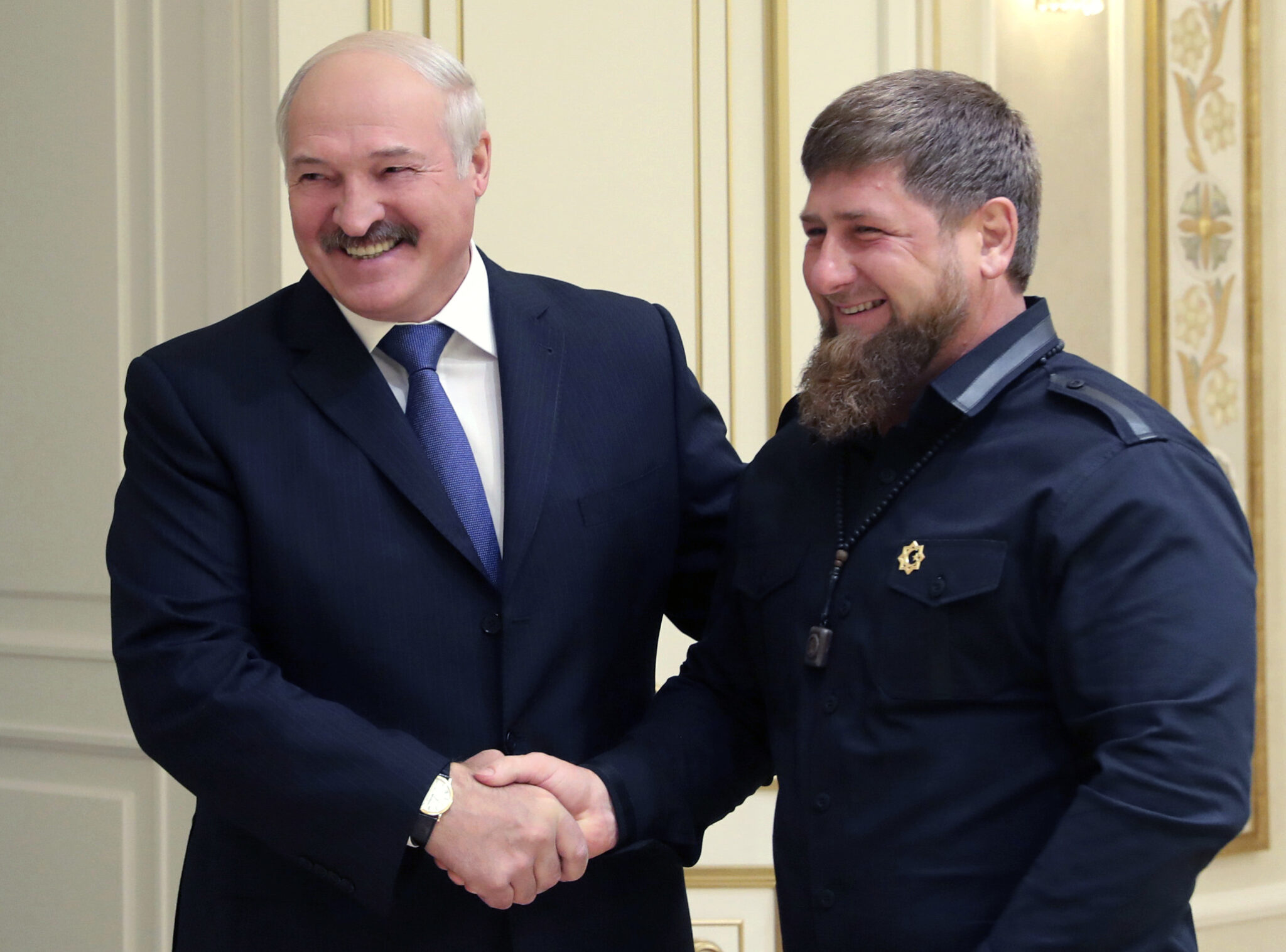 Александр Лукашенко (слева) и Рамзан Кадыров. Фото Nikolai Petrov / TASS / Scanpix / Leta
