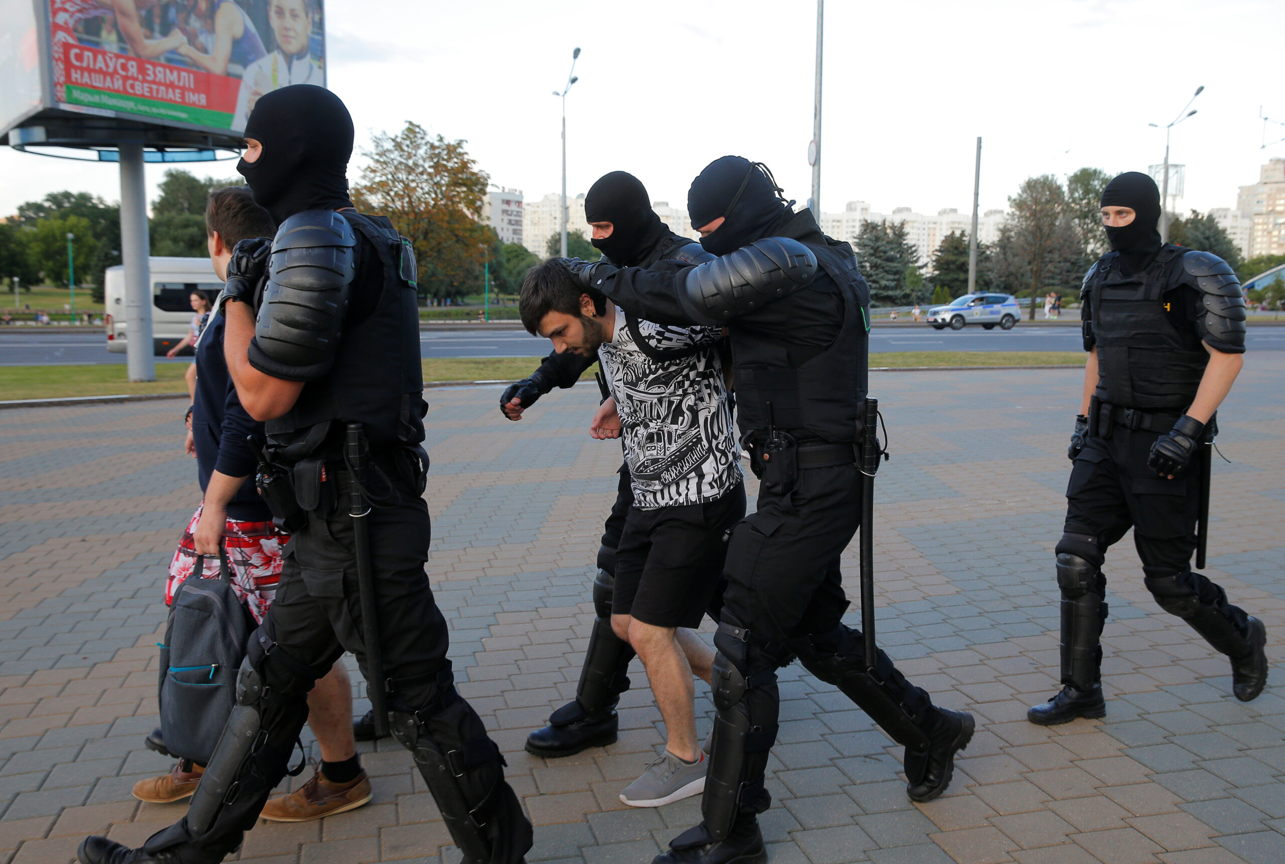 Задержания в Минске 10 августа 2020 года. Фото Vasily Fedosenko/Reuters/Scanpix/Leta