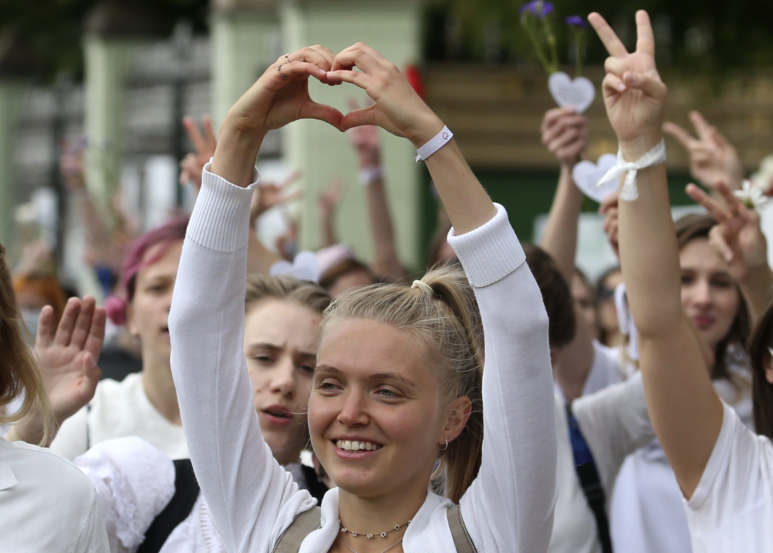 Акция протеста в Минске 12 августа 2020 года. Фото  Natalia Fedosenko/TASS/Scanpix/Leta