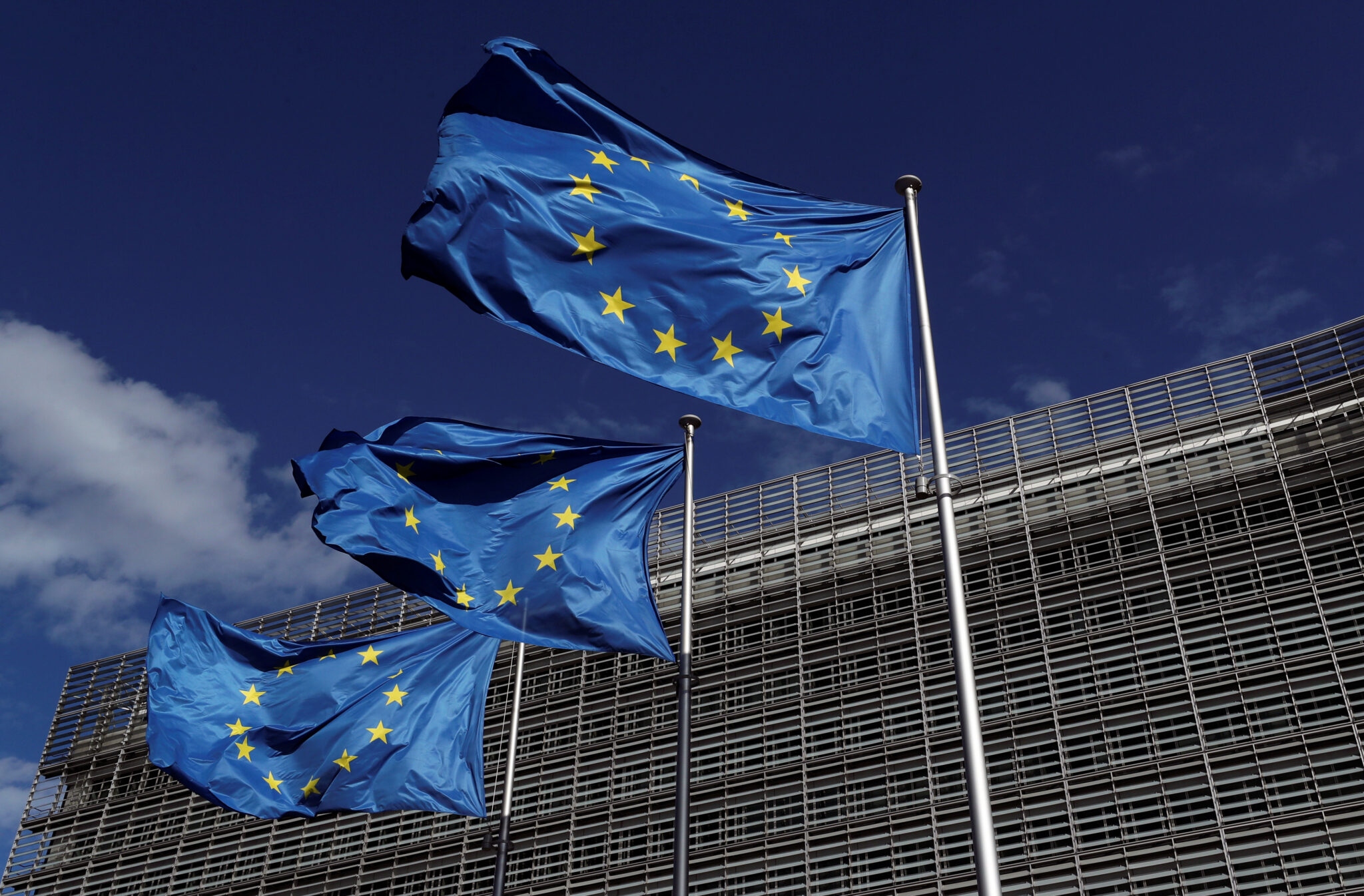 Флаги ЕС. Фото REUTERS/Yves Herman/Scanpix/Leta