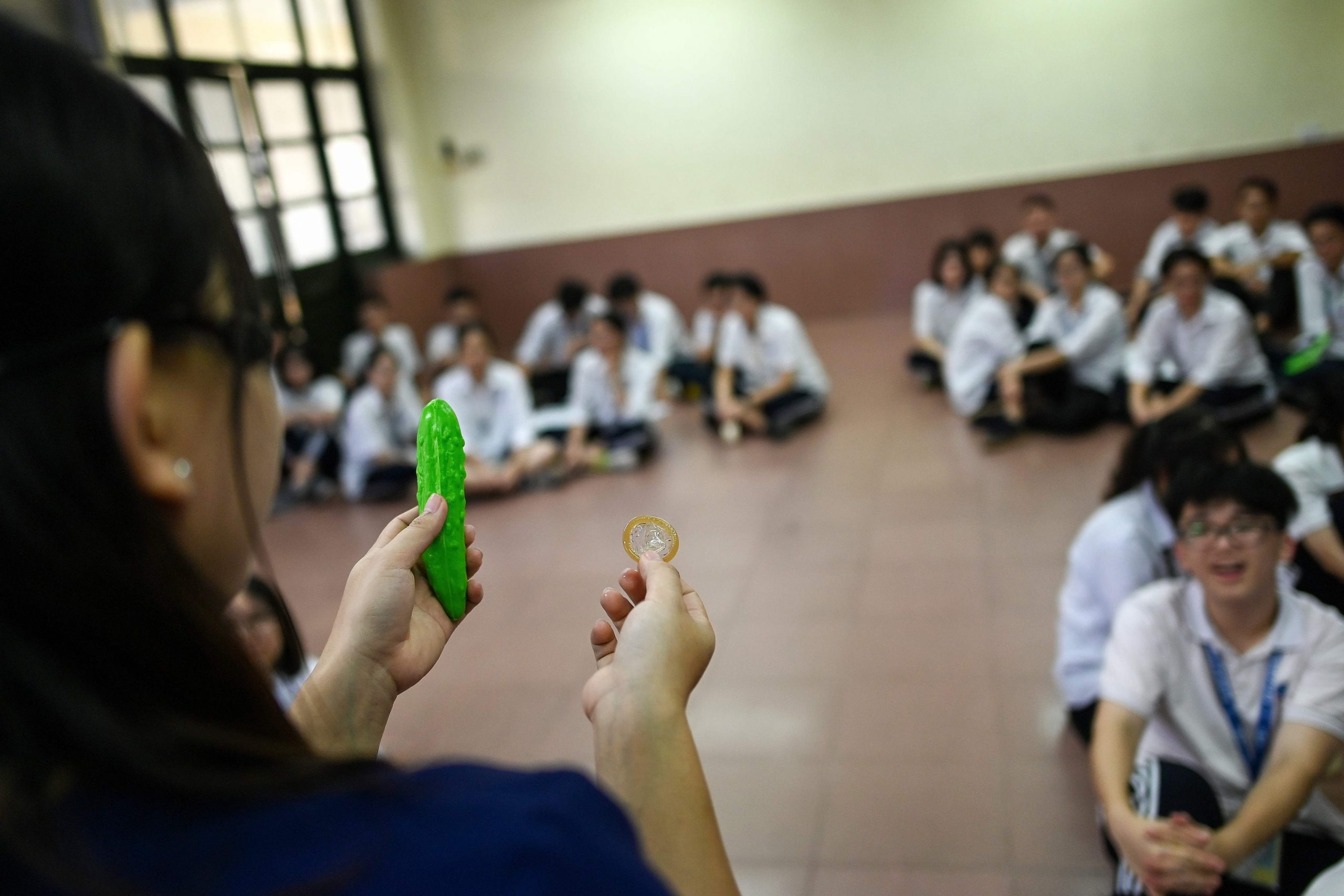 Урок сексуального воспитания в школе Ханоя. Фото Manan VATSYAYANA / AFPScanpix/Leta 