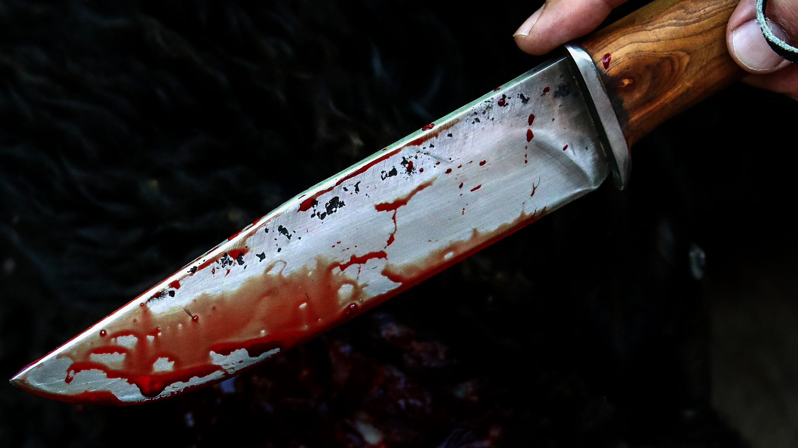 Нож в крови. Фото Valery Sharifulin/TASS/Scanpix/Leta